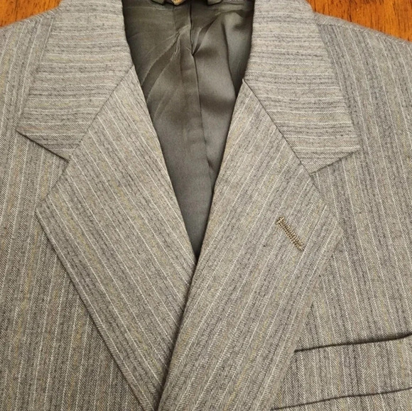 VINTAGE MENS LIGHT GREY KUPPENHEIMER BY WALTON SUIT SET - Picture 10 of 11